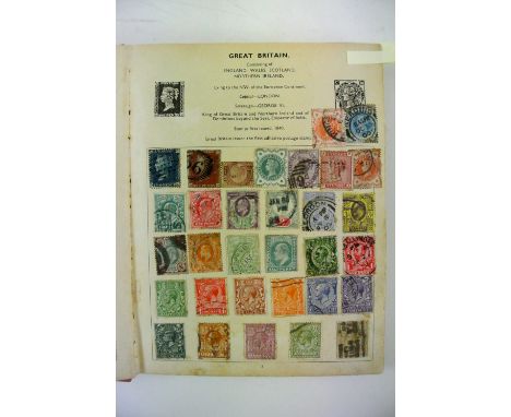An improved stamp album containing a collection GB, Commonwealth and world stamps