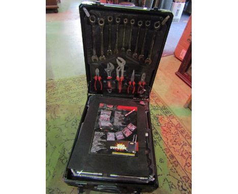 A contemporary portable and unused socket and spanner set by Wurzburg, Germany, new model 2016