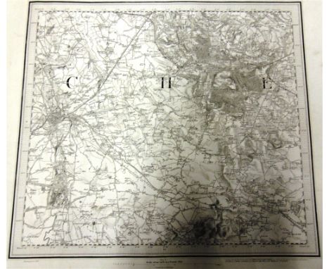 [MAPS]  Six 19th century Ordnance Survey one-inch sheet maps. 