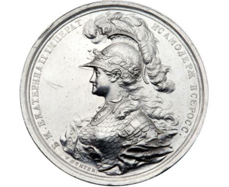  On the Accession of Catherine II to the Throne, June 28, 1762. Diakov 115.1 – unlisted in Platinum, Reichel 2241 – unlisted 