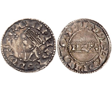 Harold II (6th Jan-14th Oct 1066). Silver Penny, London Mint, Moneyer Edwine, crowned bust left with sceptre, legend and bead