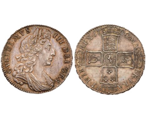William III (1694-1702). Silver Halfcrown, 1700, first laureate and draped bust right, legend surrounding, GVLIELMVS. III. DE