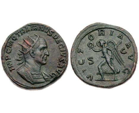 Trajan Decius. Æ Double Sestertius (44.62 g), AD 249-251. Rome, AD 250. IMP C M Q TRAIANVS DECIVS AVG, radiate and cuirassed 