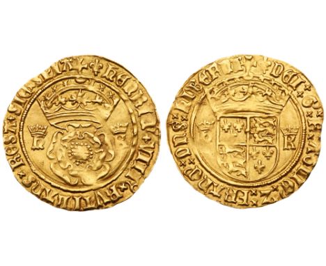 Henry VIII (1509-47). Gold Crown of the Double Rose of five shillings, struck in 22 carat crown gold, second coinage (1526-44