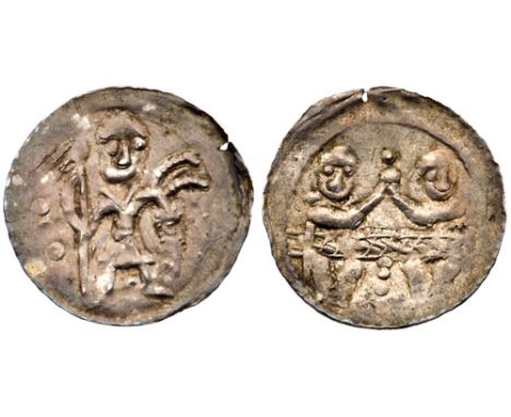 Lot of Denar: Boleslaw III Krzywousty (1107-1138). King enthroned facing. Kop.36 - R4; Boleslaw IV K?dzierzawy (1146-1173). F