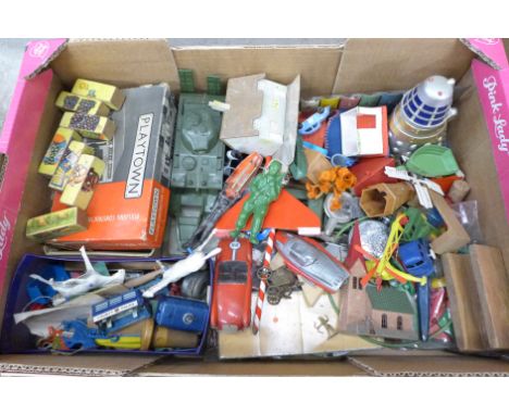 A collection of vintage toys and games 