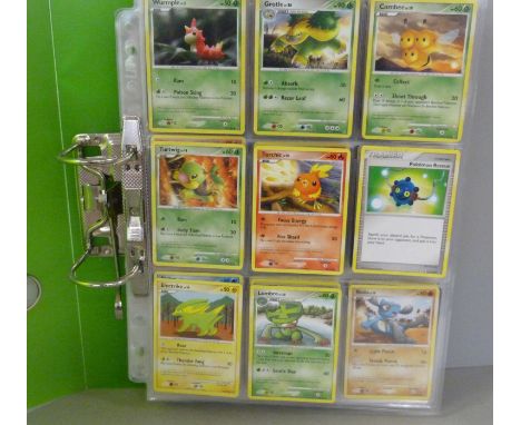 Pokemon cards; a binder with over 650 vintage Pokemon cards 