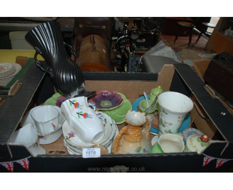 A quantity of china including Wedgwood 'Wild Strawberry' vase, a Royal Worcester 'Evesham' Jug, Royal Staffordshire preserve 