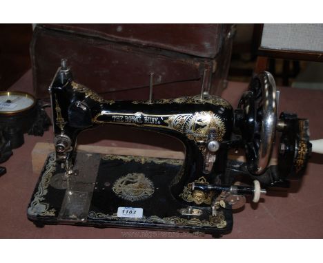 A hand Sewing Machine, The Royal Ruby.
