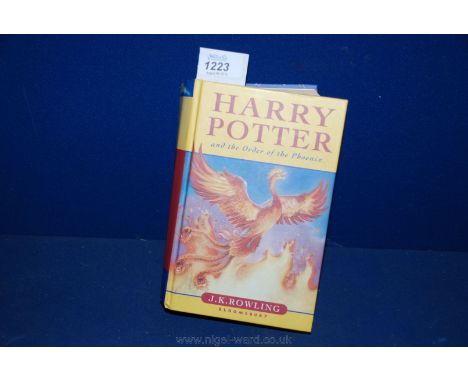 A Harry Potter First Edition of 'The Order of the Phoenix' by J. K. Rowling.