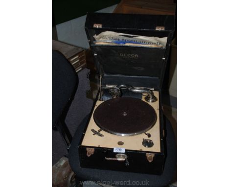 A Decca DS50 Phonograph Record Player.