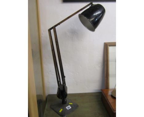 RETRO, black enamel angle poise lamp, 76cm height 