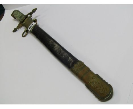 MARITIME, 19th Century Naval Officer's short sword and scabbard by Gieve, Matthews and Seagrove 