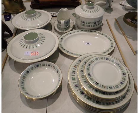 Royal Doulton dinner service in the Tapestry pattern. Not available for in-house P&amp;P 