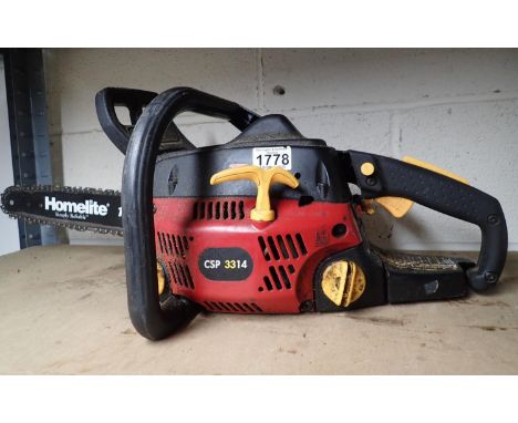 Homelite 14 inch 33 cc petrol chainsaw. Not available for in-house P&amp;P 