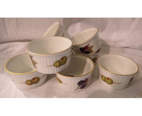 Eight Royal Worcester Ramekins. P&amp;P Group 3 (£25+VAT for the first lot and £5+VAT for subsequent lots) 