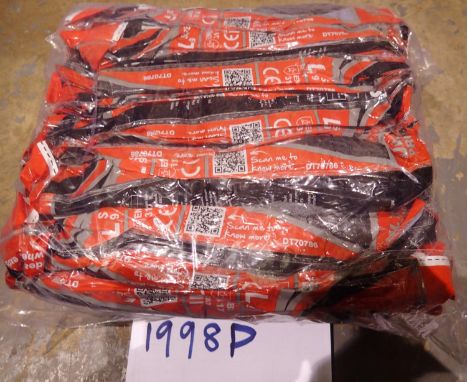 Twelve pairs of new and unused latex coated work gloves. P&amp;P Group 1 (£14+VAT for the first lot and £1+VAT for subsequent