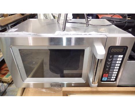 Quattro new 1000w commercial microwave. All electrical items in this lot have been PAT tested for safety and have passed. Thi