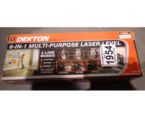New and unused six in one multipurpose laser level. P&amp;P Group 1 (£14+VAT for the first lot and £1+VAT for subsequent lots