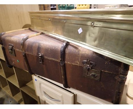 Wood bound cabin trunk. Not available for in-house P&amp;P 