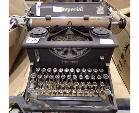 Vintage Imperial typewriter. Not available for in-house P&amp;P 