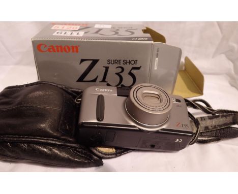 Canon Sureshot Z135 camera. P&amp;P Group 2 (£18+VAT for the first lot and £3+VAT for subsequent lots) 