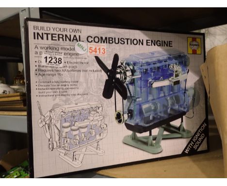 New old stock, Build your own Internal Combustion Engine kit, box unopened. P&amp;P Group 2 (£18+VAT for the first lot and £3