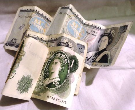 Three £5 notes and two £1 note. P&amp;P Group 1 (£14+VAT for the first lot and £1+VAT for subsequent lots) 
