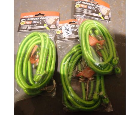 Three packets of new and unused 36 inch bungee cords. P&P Group 1 (£14+VAT for the first lot and £1+VAT for subsequent lots) 