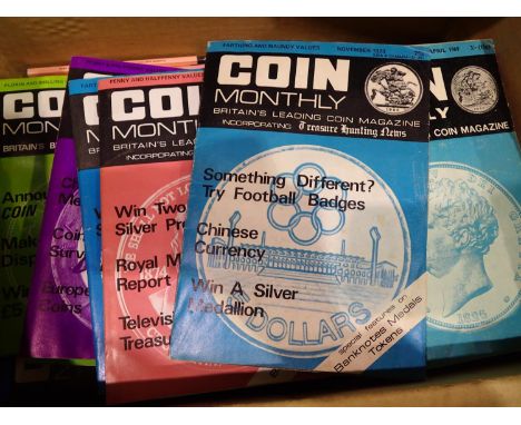 Large collection of coin related books and magazines. P&amp;P Group 3 (£25+VAT for the first lot and £5+VAT for subsequent lo