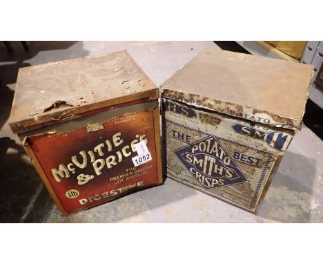 Two vintage tins including McVitie &amp; Prices. Not available for in-house P&amp;P 