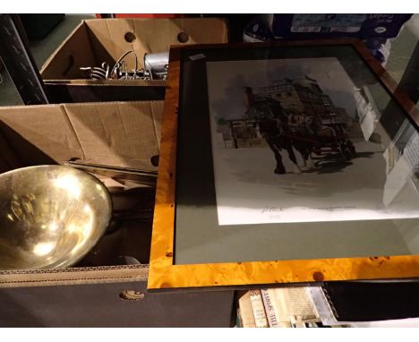 Mixed brewery advertising calendars, books, vintage newspapers and other ephemera. Not available for in-house P&amp;P 