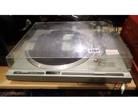 Pioneer quartz auto turntable model PL300. All electrical items in this lot have been PAT tested for safety and have passed. 