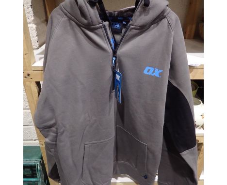 New old stock Ox-Tools workwear hoodie, size 4XL, 52 inch chest. P&amp;P Group 2 (£18+VAT for the first lot and £3+VAT for su