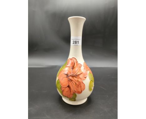 A Large Moorcroft Hibiscus pattern Vase 