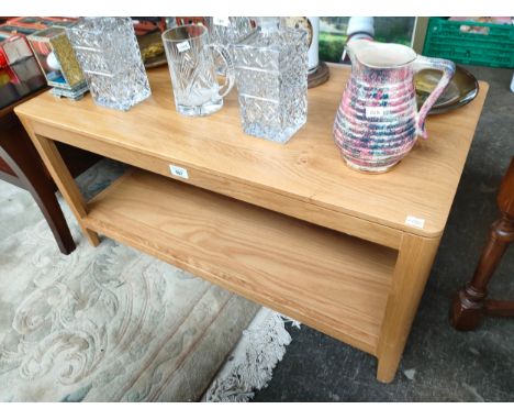 Light oak coffee table 