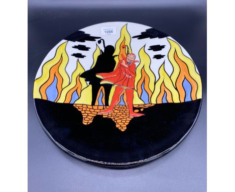 Lorna Bailey Carltonware  signed ceramic plate.78/100   [35x35cm] 