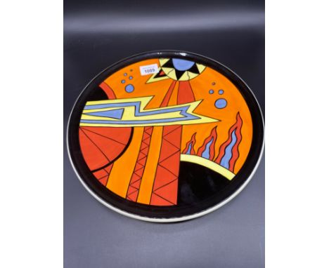Lorna Bailey art deco style  carltonware place 47/100, signed. [35x35cm] 