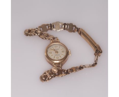 Ladies vintage 9ct yellow gold Rotary wristwatch gross weight 12.5 grams