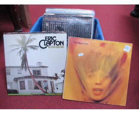 Thirty LP's, to include Rolling Stones - Goats Head Soup with both original inners, Eric Clapton - 461 Ocean Boulevard, David