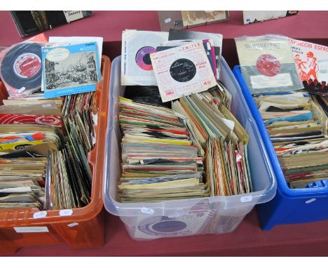 A Large Collection of 45's from the 1950's and 60's, to include artists as Cream, Beatles, Everly Brothers, Elvis Presley, Ro