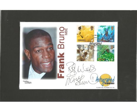 Frank Bruno Boxing Champion Signed Autographed Editions First Day Cover. Good Condition. All autographs are genuine hand sign