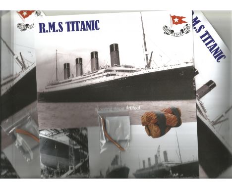 THREE RMS Titanic Mooring Rope Presentation, We have just acquired a piece of mooring rope used at Harland and Wolff by a Car