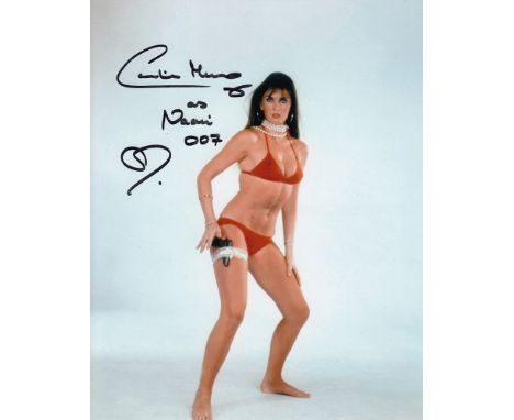 Blowout Sale! Caroline Munro sexy 007 hand signed 10x8 photo, This beautiful hand-signed photo depicts Caroline Munro who is 
