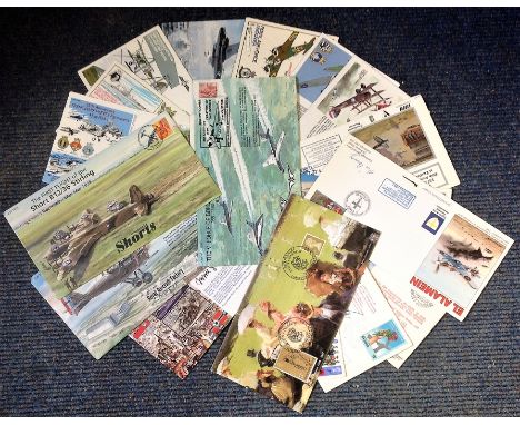 FDC collection 20 interesting covers some signed subjects include WW2 Operation Veritable, RAF Flyingdales, Victory in Europe