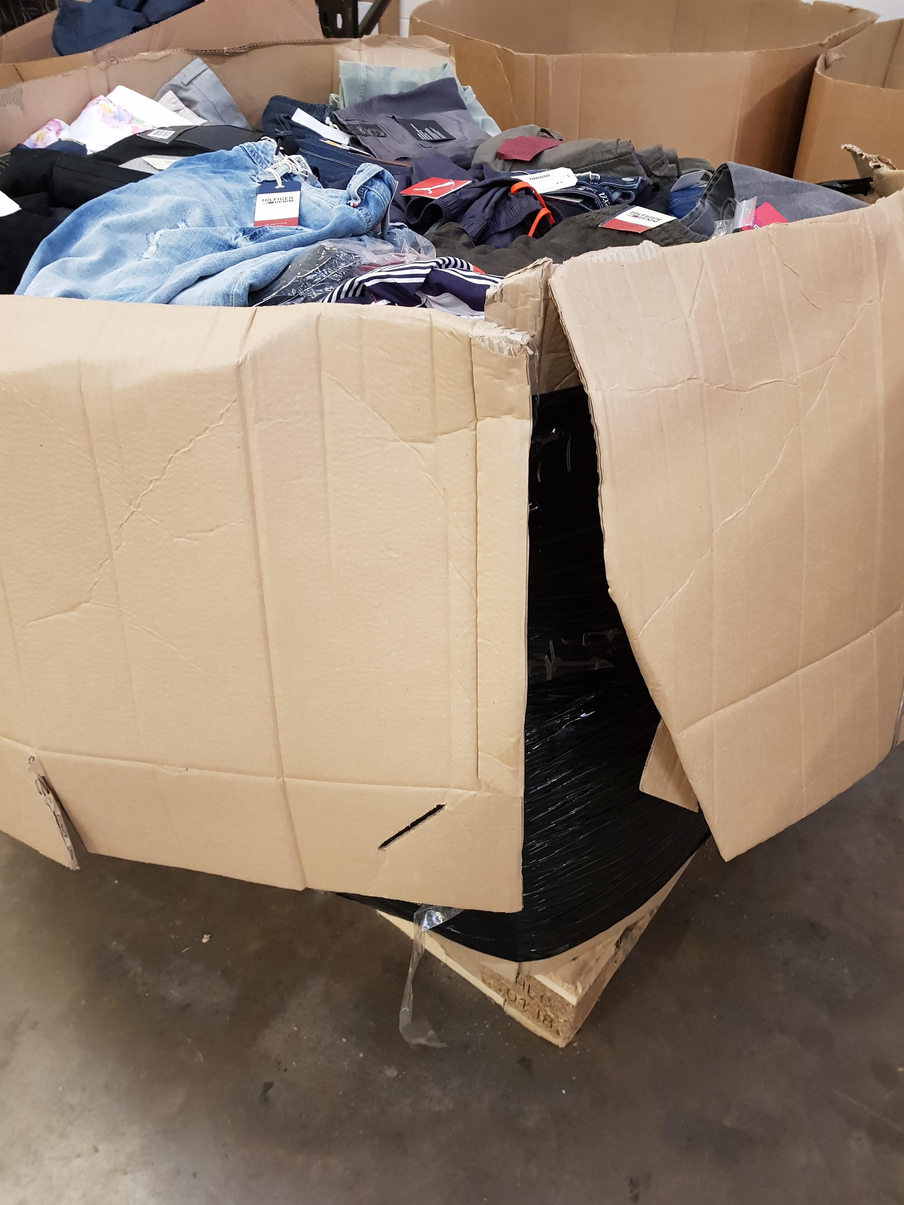 1x Pallet of Clothes Approx 1340 pcs mixed New & untagged Apparel RRP £