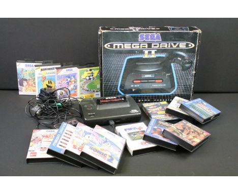 Retro Gaming - Boxed SEGA Mega Drive II 16 Bit games console, all appearing complete with console and controllers, together w