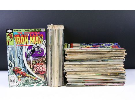 Comics - Collection of 104 1970s onwards Marvel comics to include 55 x The Invincible Iron Man featuring issues No. 1 (King-S