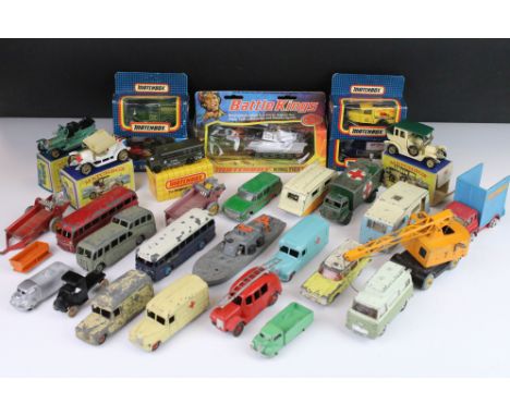 Collection of boxed and unboxed diecast models to include 9 x boxed Matchbox models to include 3 x MB-38, Battle Kings K-104 