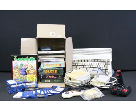 Retro Gaming - Commodore Omega A600 Personal Computer with Power unit, floppy disc drive, mouse, Joy Stick, Amiga Hyperpad, 1